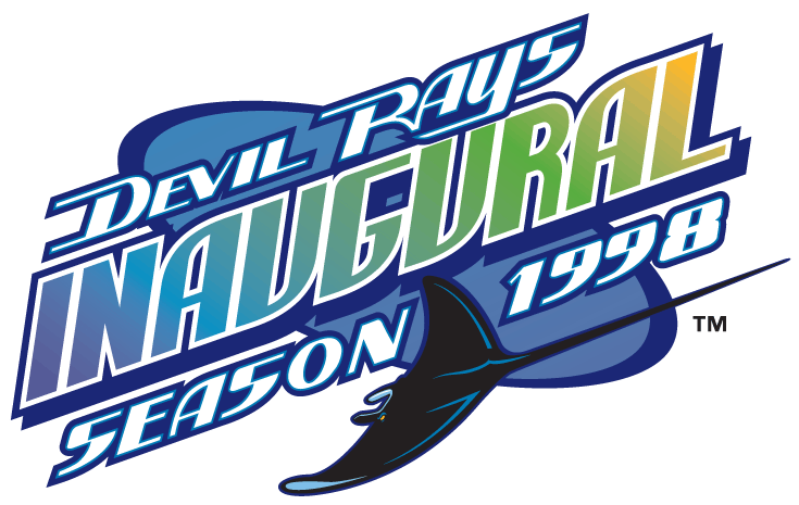 Tampa Bay Devil Rays 1998 Anniversary Logo t shirts iron on transfers...